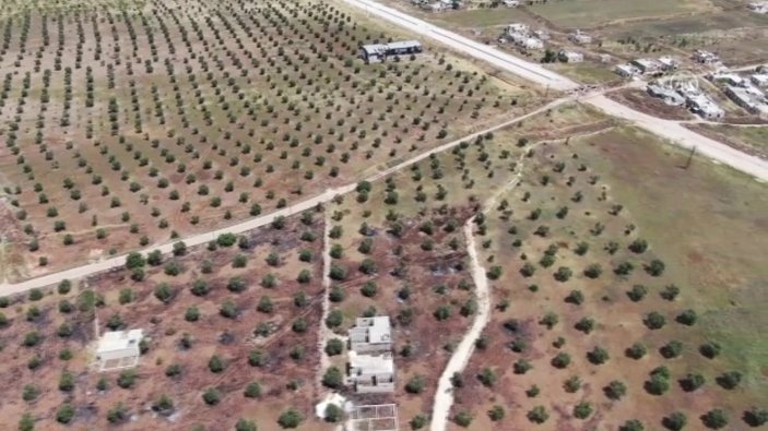 PKK'lı teröristlerin Tel Rıfat'ta kazdığı tüneller kamerada