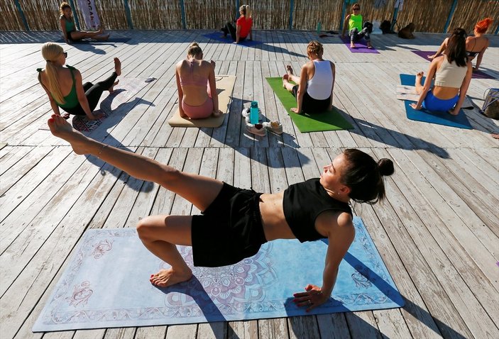 Ukrayna'da Dünya Yoga Günü kutlandı