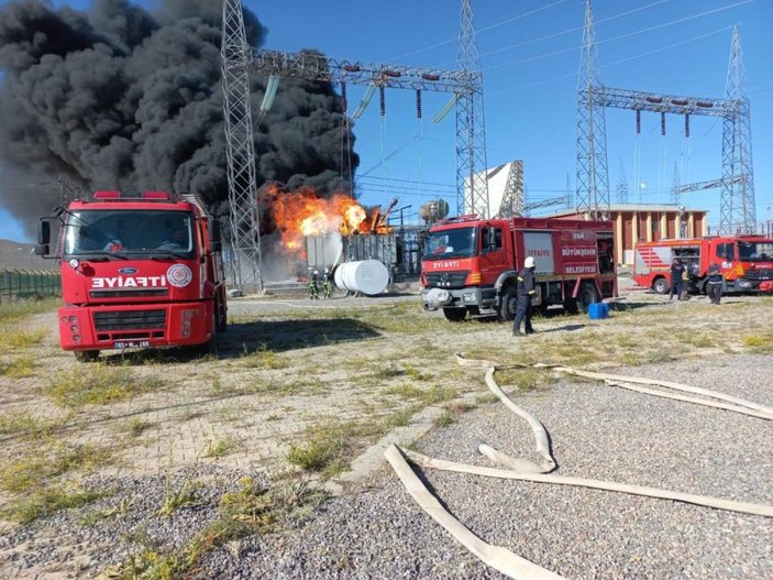 Van'da Trafo Merkezi'nde yangın çıktı