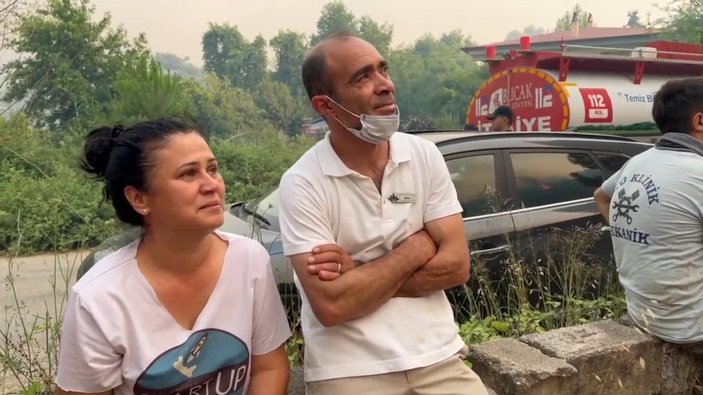 Marmaris'teki yangında evleri tehlikede olan çift: Devlet tüm imkanları seferber etti