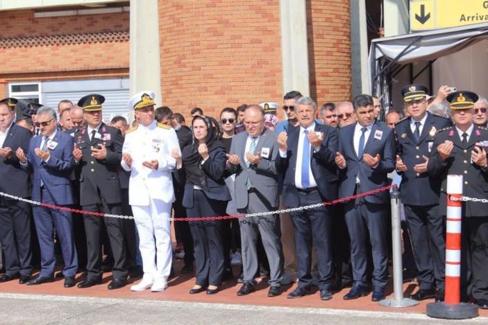 Şehit Fatih Özkaya’nın naaşı Zonguldak Havalimanı’na getirildi