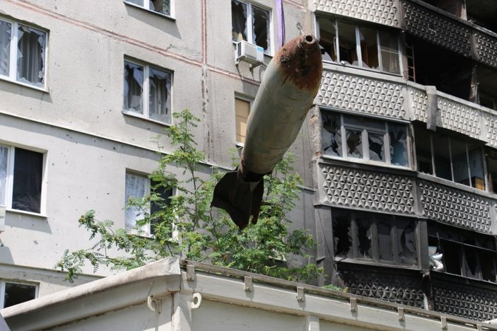 Ukrayna'da infilak etmeyen bomba çıkarıldı