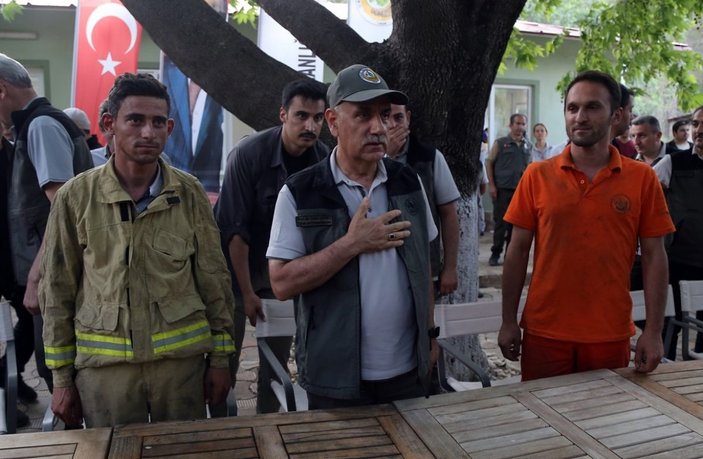 Cumhurbaşkanı Erdoğan'dan Marmaris'teki yangında görev yapan ekiplere teşekkür