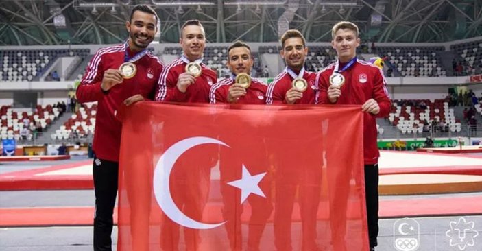 Erkek Milli Artistik Cimnastik Takımımız, Akdeniz Oyunları'nda altın madalya kazandı!