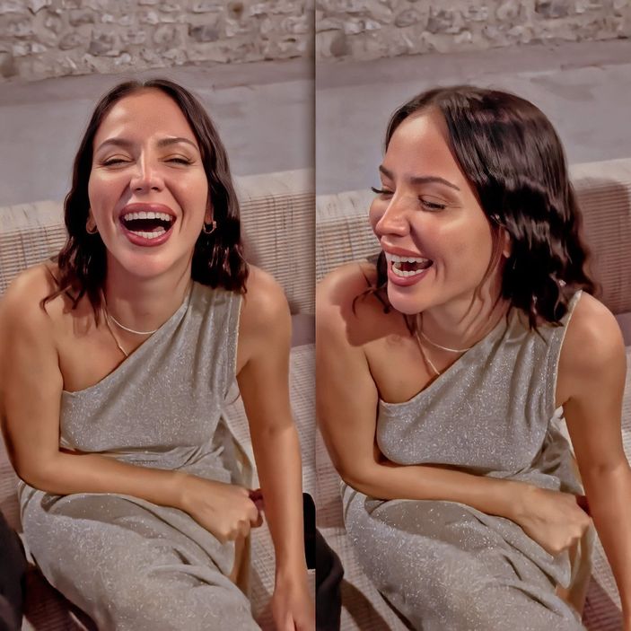 Survivor Berna Keklikler derin yırtmacıyla yürek hoplattı! 'Fazla cesur..'