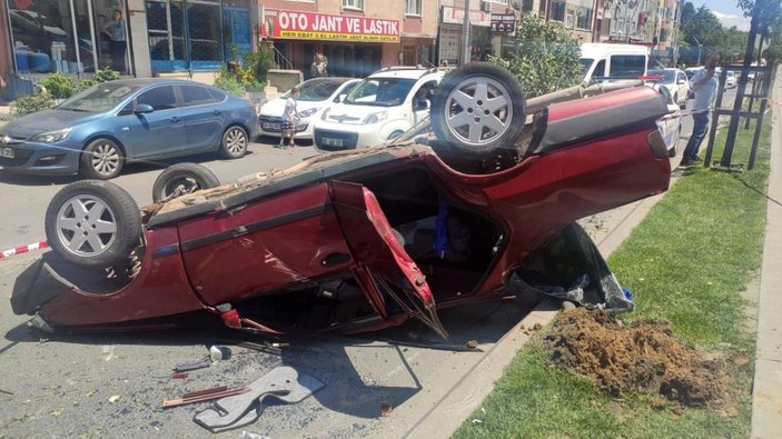 Sultanbeyli'de drift atan ehliyetsiz sürücü dehşet saçtı