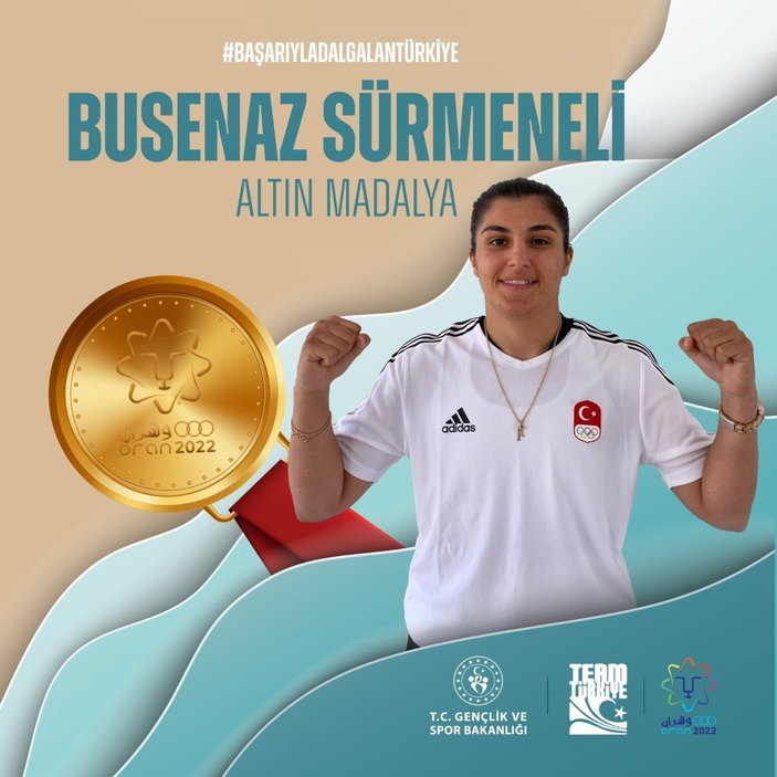 Busenaz Sürmeneli'den Akdeniz Oyunları'nda altın madalya