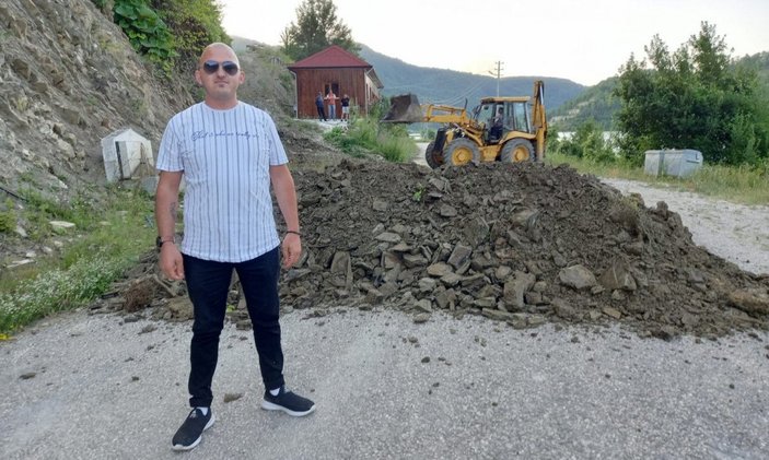 Sinop'ta arsa sahibi şelale yolunu kapattı: Burası dedelerimizin