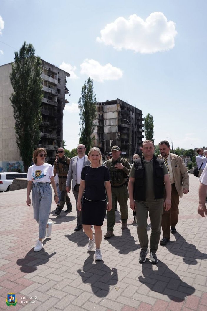 İsveç Başbakanı Andersson, Ukrayna'yı ziyaret etti