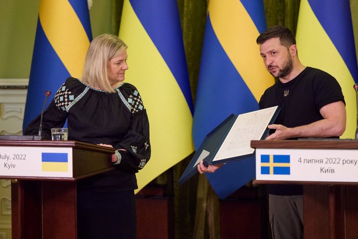İsveç Başbakanı Andersson, Ukrayna'yı ziyaret etti