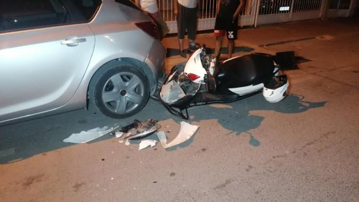 Antalya'da kaza yapan motosikletteki kadın: Çok temiz düştük