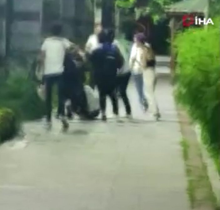 Ankara'da genç kızları sözlü taciz eden şahıs dayak yedi