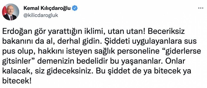 Bakan Koca'dan Kılıçdaroğlu'na: Biraz da olsa üzgün görünemez miydiniz