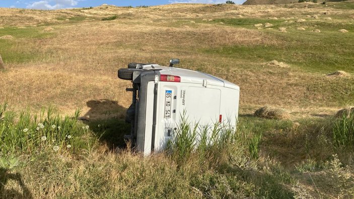 Van'da yola fırlayan köpek kaza getirdi: 2 yaralı