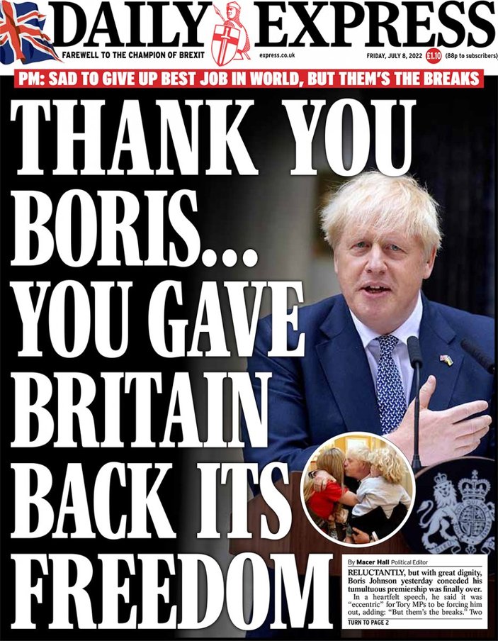 İngiltere, Boris Johnson'ın istifasını konuşuyor