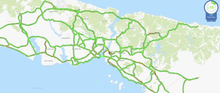 İstanbul'da bayram trafiği şehir dışına taşındı