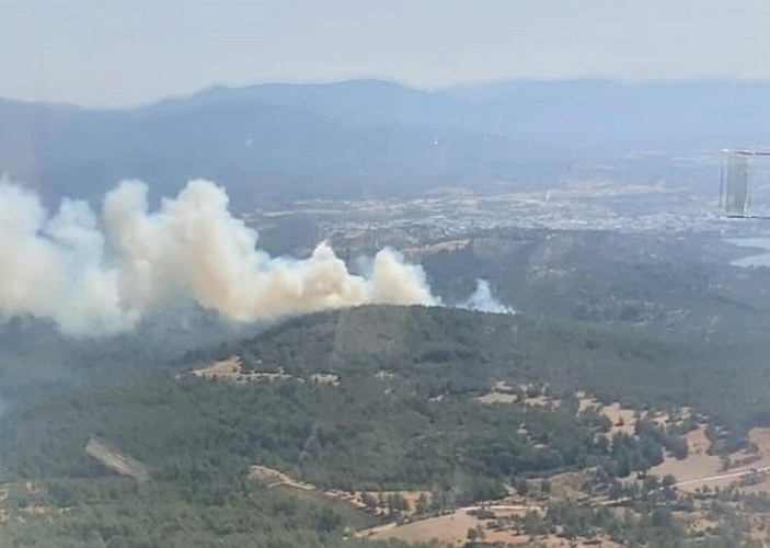 Bodrum’da orman yangını: 7 uçak müdahale etti