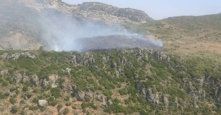 Hatay'da makilik alanda çıkan yangın söndürüldü
