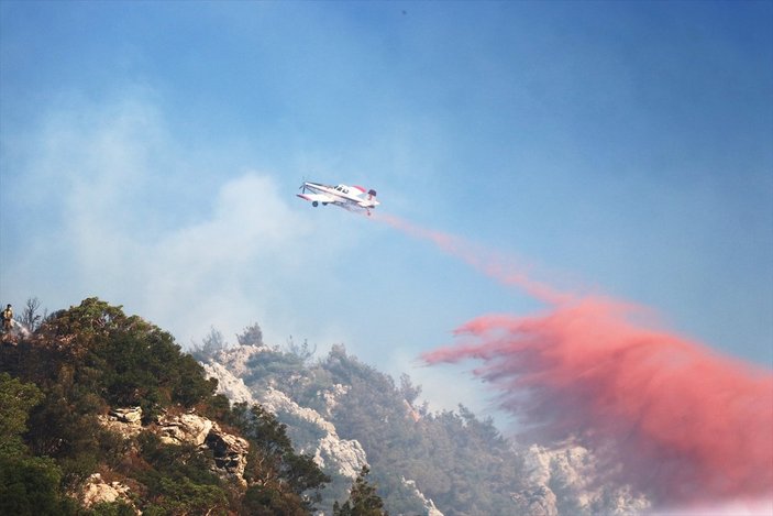 Datça’daki orman yangınında 2’nci gün