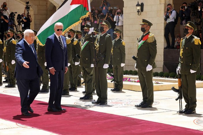 ABD Başkanı Joe Biden, Devlet Başkanı Mahmud Abbas ile görüştü