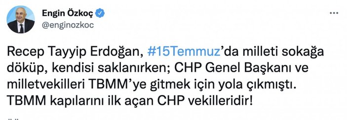 CHP'ye göre Kemal Kılıçdaroğlu 15 Temmuz'da sokaktaydı
