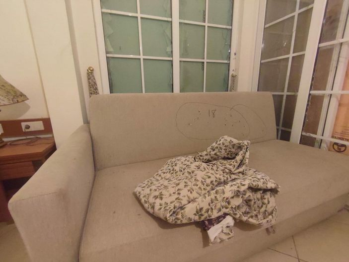 d Marmaris'teki otelde, Cumhurbaşkanı Erdoğan'ın odasındaki çatışma izleri