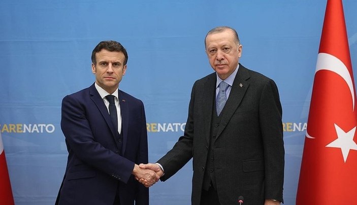 Cumhurbaşkanı Erdoğan, Fransa Cumhurbaşkanı Macron ile görüştü