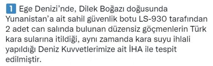 Yunanistan, Ege'de düzensiz göçmenleri geri itti