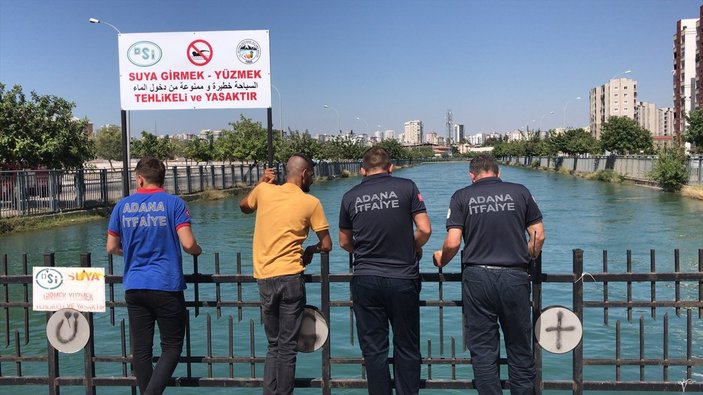 Adana'da sulama kanalına giren şahıs akıntıya kapıldı