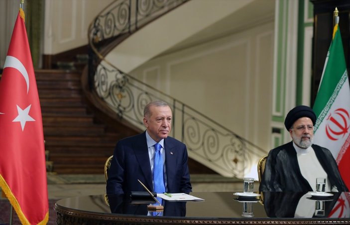 Cumhurbaşkanı Erdoğan ile İbrahim Reisi, ortak açıklama yaptı