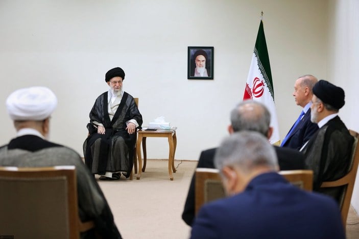 Cumhurbaşkanı Erdoğan İran'ın dini lideri Hamaney ile görüştü