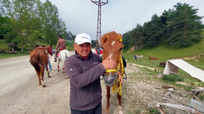 Abant Milli Parkı'nda fayton turları sonlandırıldı