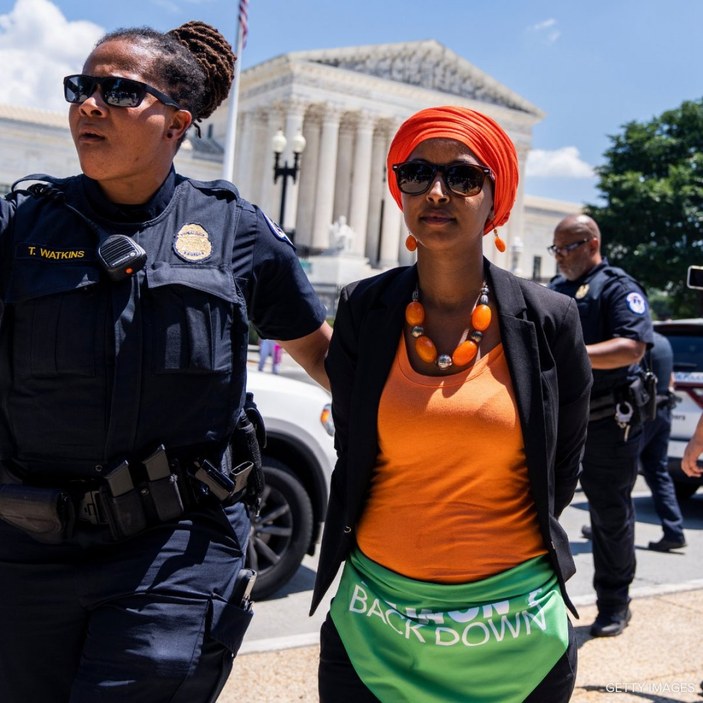 ABD'de kürtaj yanlısı protestoda Kongre üyeleri gözaltına alındı
