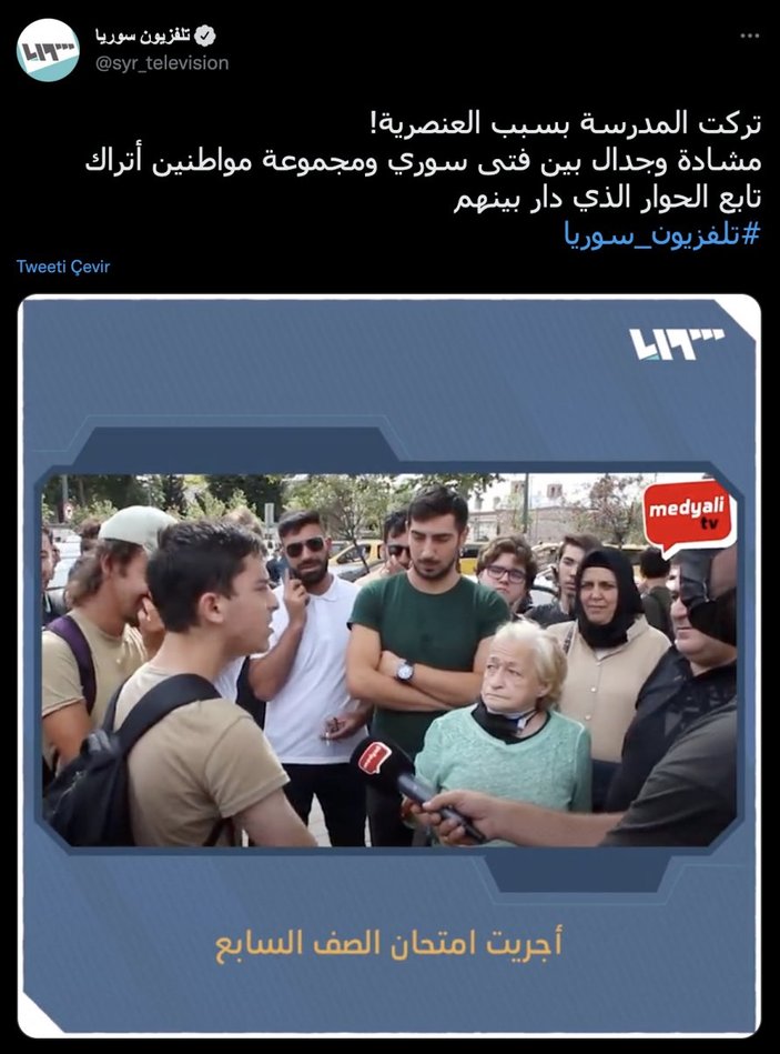 Mültecilere öfke kusulan sokak röportajı Suriye gündeminde