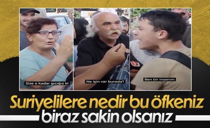 Mültecilere öfke kusulan sokak röportajı Suriye gündeminde