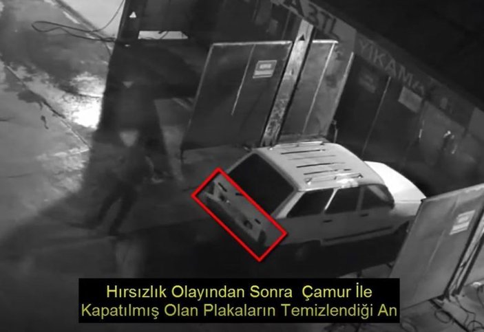 Gaziantep'te hırsızlık yaptıktan sonra araçlarını yıkadılar