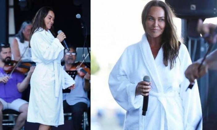 Hülya Avşar fiziğiyle gençlere taş çıkarttı! Siyah büstiyeri olay oldu!
