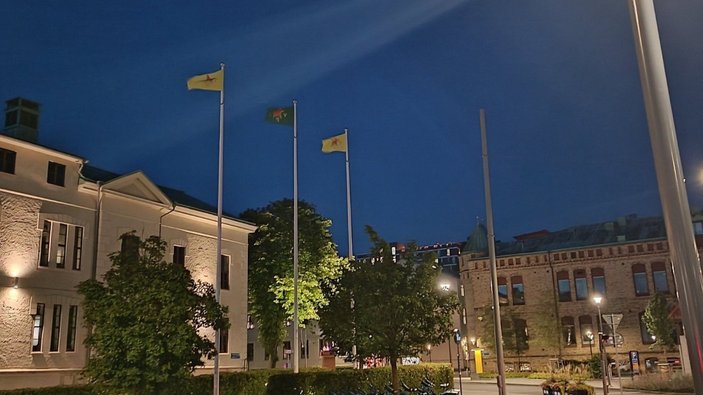 İsveç'te terör örgütü sempatizanları protesto düzenledi