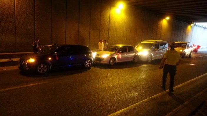 Malatya'da zincirleme kaza: 5 araç birbirine girdi