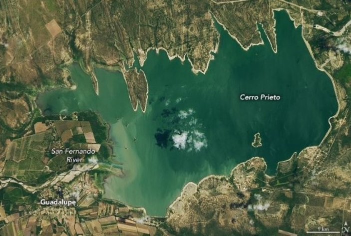NASA, Meksika'daki kuraklığı uzaydan fotoğrafladı