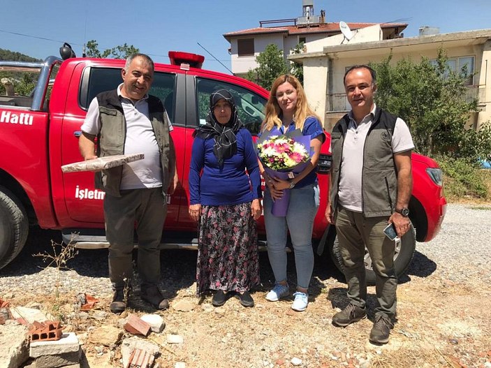 Manavgat yangınında ormancılara erzak taşıyan Durdu Teyze'ye vefa