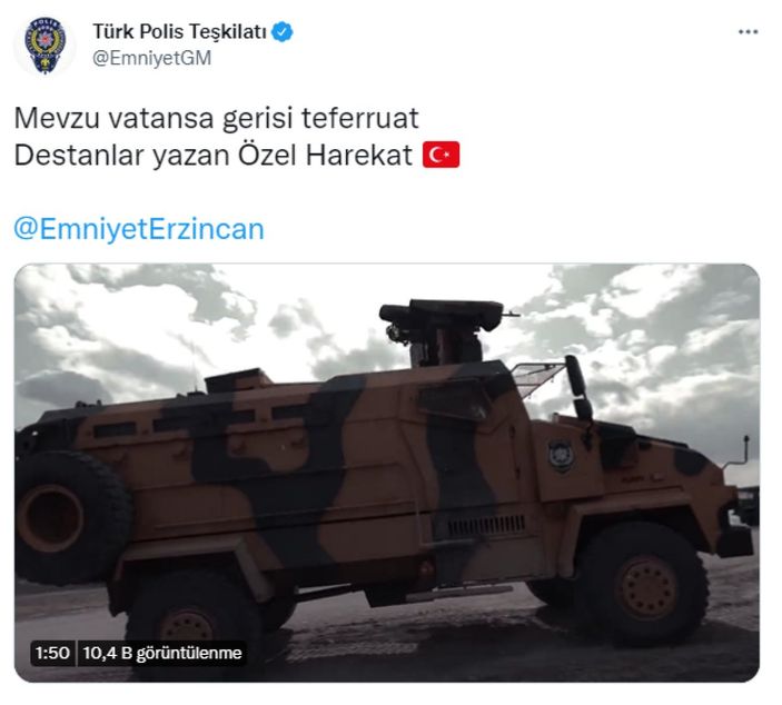 EGM'den anlamlı paylaşım