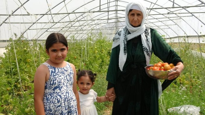 Hakkari'de 10 yıldır ürettiği sebzeleri ihtiyaç sahiplerine dağıtıyor