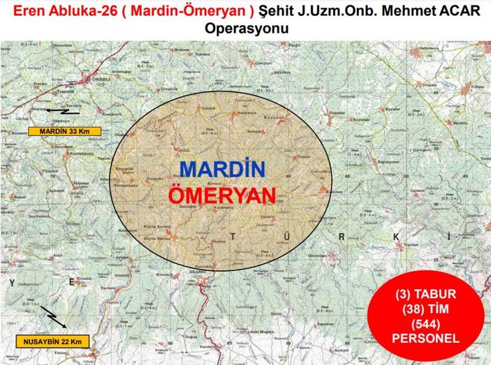Mardin'de 'Eren Abluka-26 Operasyonu' başlatıldı