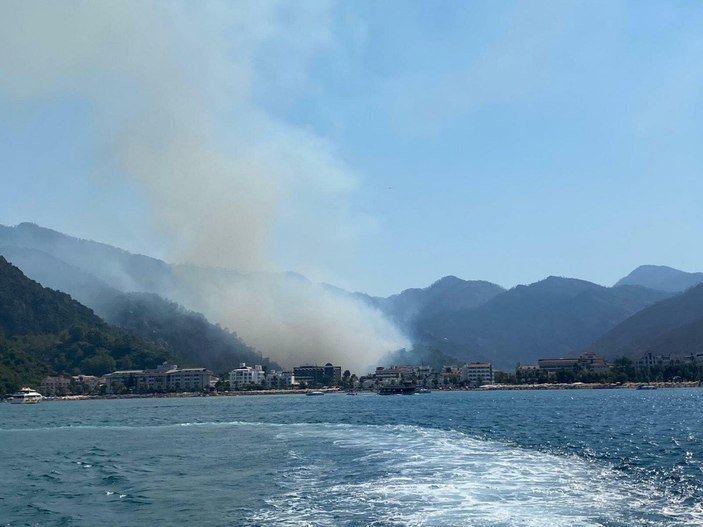 Marmaris'te orman yangını kontrol altında