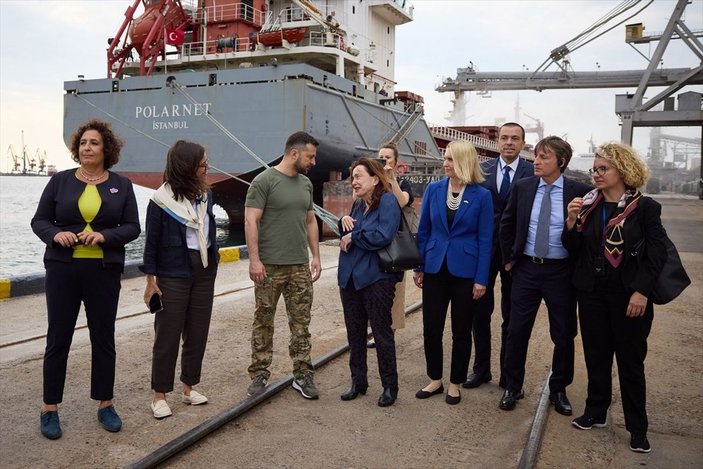 Vladimir Zelensky, Odessa Limanı'nı ziyaret etti