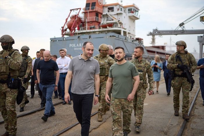 Vladimir Zelensky, Odessa Limanı'nı ziyaret etti