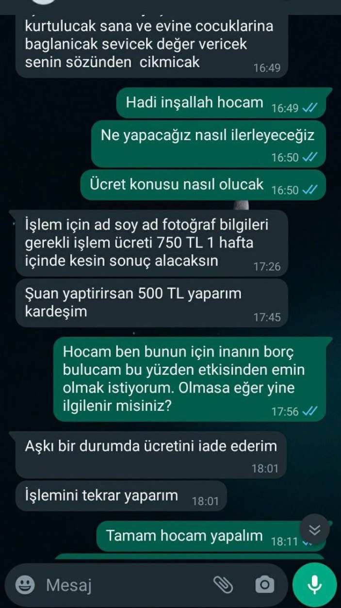 Muş'ta büyü dolandırıcılığı