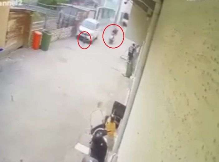 Bursa’da çocuğa çarpmamak için kendi canını hiçe saydı