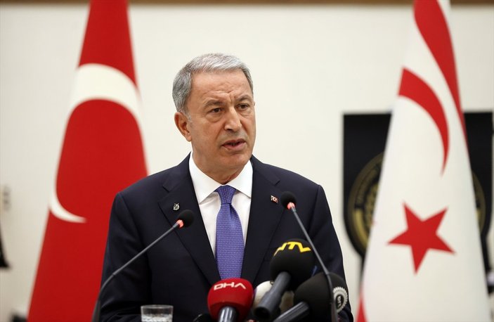 Bakan Akar: Üçüncü taraflar Kıbrıs hakkında tarafsız olmalı